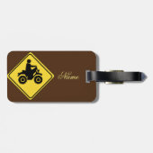 Étiquette À Bagage Symbole ATV Mudding Thunder_Cove (Dos horizontal)