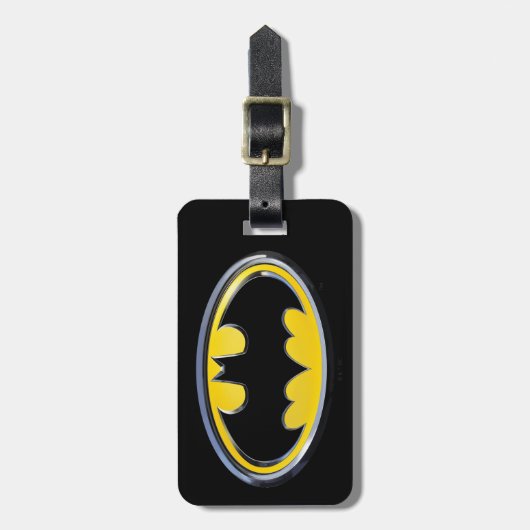 Étiquette À Bagage Symbole Batman | Logo classique (Devant Vertical)