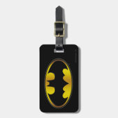 Étiquette À Bagage Symbole Batman | Logo de dégradé ovale (Devant Vertical)