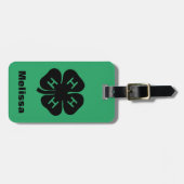 Étiquette À Bagage Symbole : club 4-H (Devant horizontal)