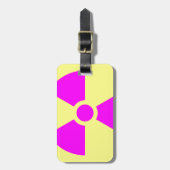 Étiquette À Bagage Symbole d'avertissement de rayonnement (Devant Vertical)