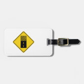 Étiquette À Bagage Symbole de la route de Gravel (Devant horizontal)