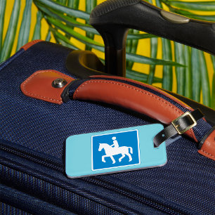 Étiquette À Bagage Symbole de la route équestre Horse équitation