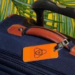 Étiquette À Bagage Symbole de l'énergie atomique Science et technolog<br><div class="desc">Voyagez avec une étincelle de style en utilisant cette étiquette audacieuse à bagages à énergie atomique. Doté d'un atome noir frappant et d'un graphisme éclair sur un arrière - plan orange vibrant, ce design accrocheur aide vos sacs à se démarquer instantanément. Parfait pour les amateurs de sciences, les amateurs de...</div>