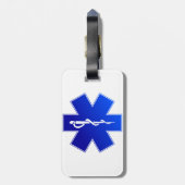 Étiquette À Bagage Symbole de Medical EMS (Dos Vertical)