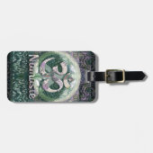 Étiquette À Bagage Symbole de paix de Namaste (Devant horizontal)