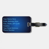 Étiquette À Bagage Symbole de zodiaque de Balance (Dos horizontal)