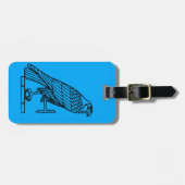 Étiquette À Bagage Symbole égyptien : Faucon (Devant horizontal)