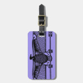 Étiquette À Bagage Symbole égyptien : Vautour (Devant Vertical)