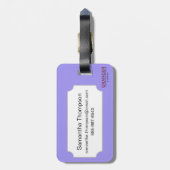 Étiquette À Bagage Symbole égyptien : Vautour (Dos Vertical)