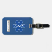 Étiquette À Bagage Symbole EMT Paramedic personnalisé (Devant horizontal)