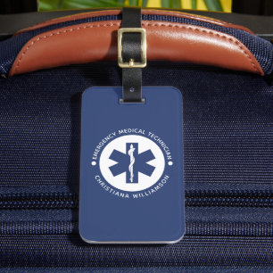 Étiquette À Bagage Symbole EMT personnalisé Technicien Médicale d'urg