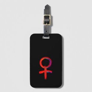 Étiquette À Bagage Symbole féminin universel pour femme