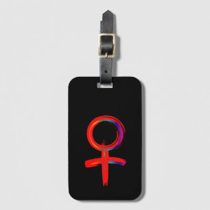 Étiquette À Bagage Symbole féminin universel pour femme