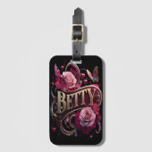 Étiquette À Bagage SYMBOLE Floral Bettys (Devant Vertical)