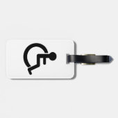 Étiquette À Bagage Symbole Handicap (Dos horizontal)