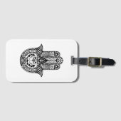 Étiquette À Bagage Symbole inspiré de Hamsa (Devant Horizontal)