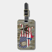 Étiquette À Bagage SYMBOLE LE PLUS Recherché DE DOUILLES ÉTOILES LONN (Devant Vertical)