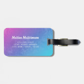 Étiquette À Bagage Symbole Libra Zodiac Star Horoscope Constellation (Dos horizontal)