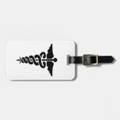 Étiquette À Bagage Symbole Médicale Caduceus (Devant horizontal)