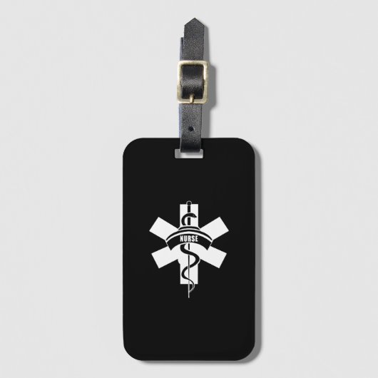 Étiquette À Bagage Symbole Médicale des infirmières  (Devant Vertical)