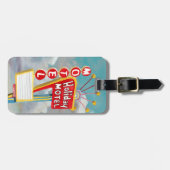 Étiquette À Bagage Symbole motel de vacances (Devant horizontal)