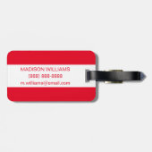 Étiquette À Bagage Symbole motel de vacances (Dos horizontal)