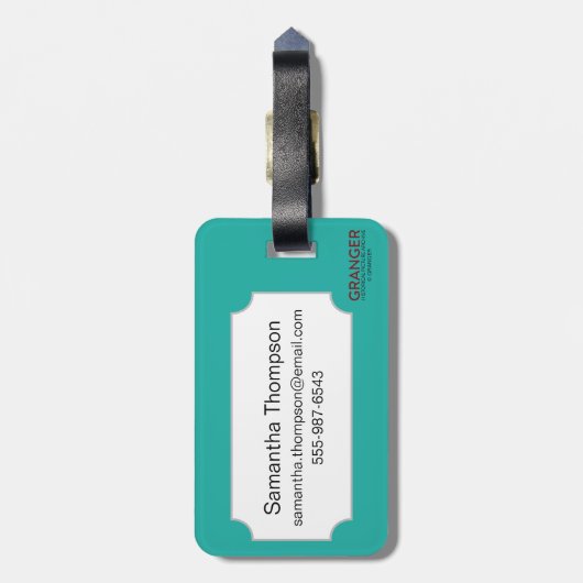 Étiquette À Bagage Symbole nordique : Croix de roue (Dos Vertical)