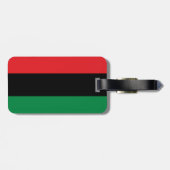 Étiquette À Bagage Symbole panafricain du drapeau et de l'UNIA / vent (Dos horizontal)