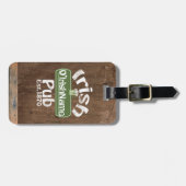 Étiquette À Bagage Symbole personnalisé Irish Pub Old Keg (Devant horizontal)