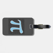 Étiquette À Bagage SYMBOLE Pi Bleu Bébé (Dos horizontal)