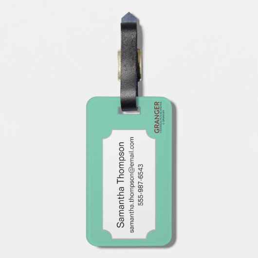 Étiquette À Bagage Symbole : Sagesse (Dos Vertical)