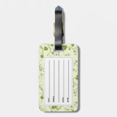 ÉTIQUETTE À BAGAGE SYMBOLE SHAMROCK IRLANDAIS (Dos Vertical)