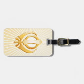 Étiquette À Bagage Symbole sikh (Devant horizontal)