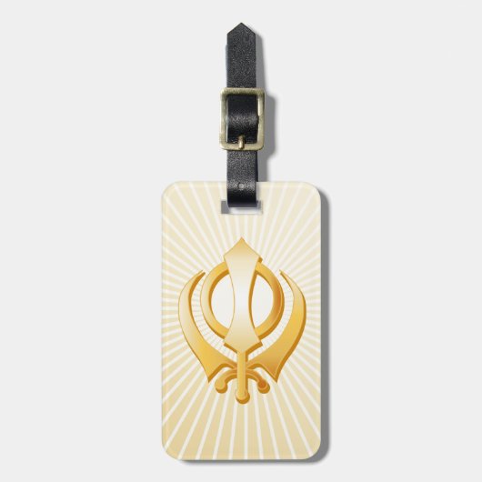 Étiquette À Bagage Symbole sikh (Devant Vertical)