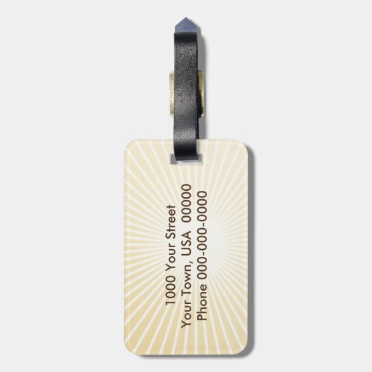 Étiquette À Bagage Symbole sikh (Dos Vertical)