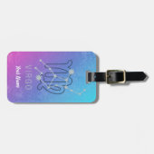 Étiquette À Bagage Symbole Virgo Zodiac Star Horoscope Constellation (Devant horizontal)