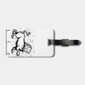 Étiquette À Bagage Symbole zodiaque astrologique de l'année d'anniver (Dos horizontal)