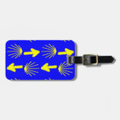 Étiquette À Bagage Symboles de Camino De Santiago (Devant horizontal)