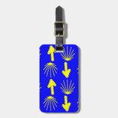 Étiquette À Bagage Symboles de Camino De Santiago (Devant Vertical)