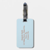 Étiquette À Bagage Symboles de Chypre Amateurs de voyage (Dos Vertical)