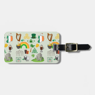Étiquette À Bagage Symboles de l'Irlande