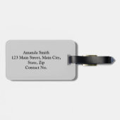 Étiquette À Bagage Symboles de New York (Dos horizontal)