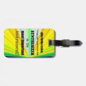 Étiquette À Bagage Synthétiseur Instrument le plus important (Dos horizontal)