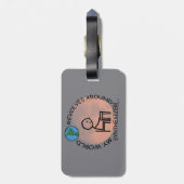 Étiquette À Bagage Synthétiseur - Le monde tourne autour (Dos Vertical)