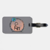 Étiquette À Bagage Synthétiseur - Le monde tourne autour (Dos horizontal)