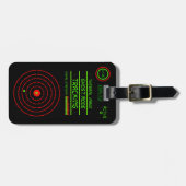 Étiquette À Bagage Système de sécurité de suivi numérique Faux Survei (Devant horizontal)