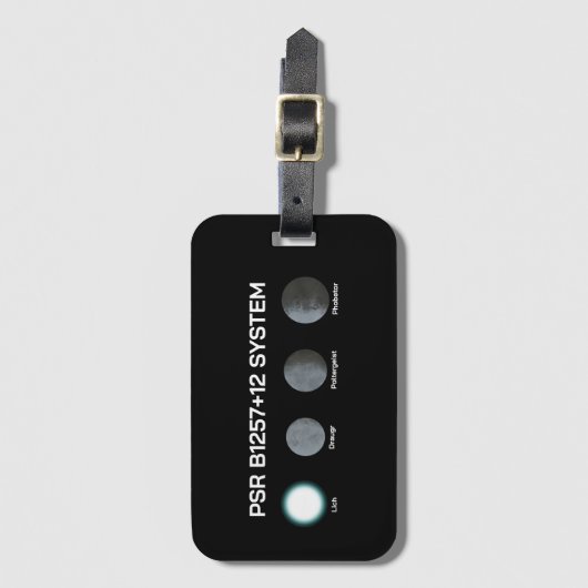 Étiquette À Bagage Système PSR B1257+12 (Devant Vertical)