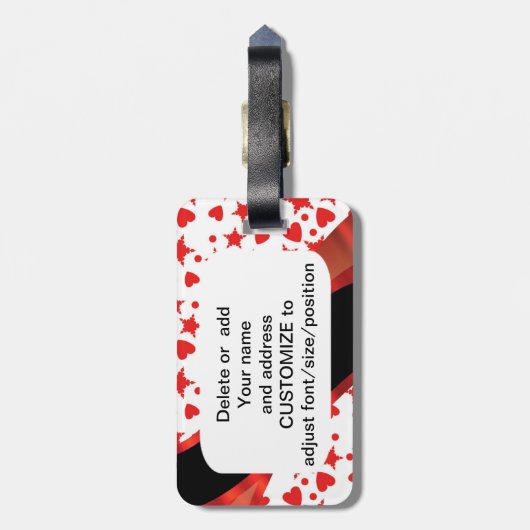 Étiquette À Bagage t (Dos Vertical)