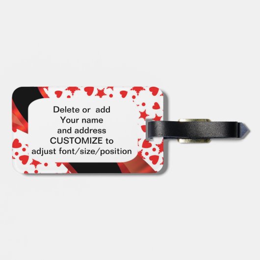 Étiquette À Bagage t (Dos horizontal)